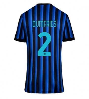 Inter Milan Denzel Dumfries #2 Hemmatröja Kvinnor 2025-26 Kortärmad